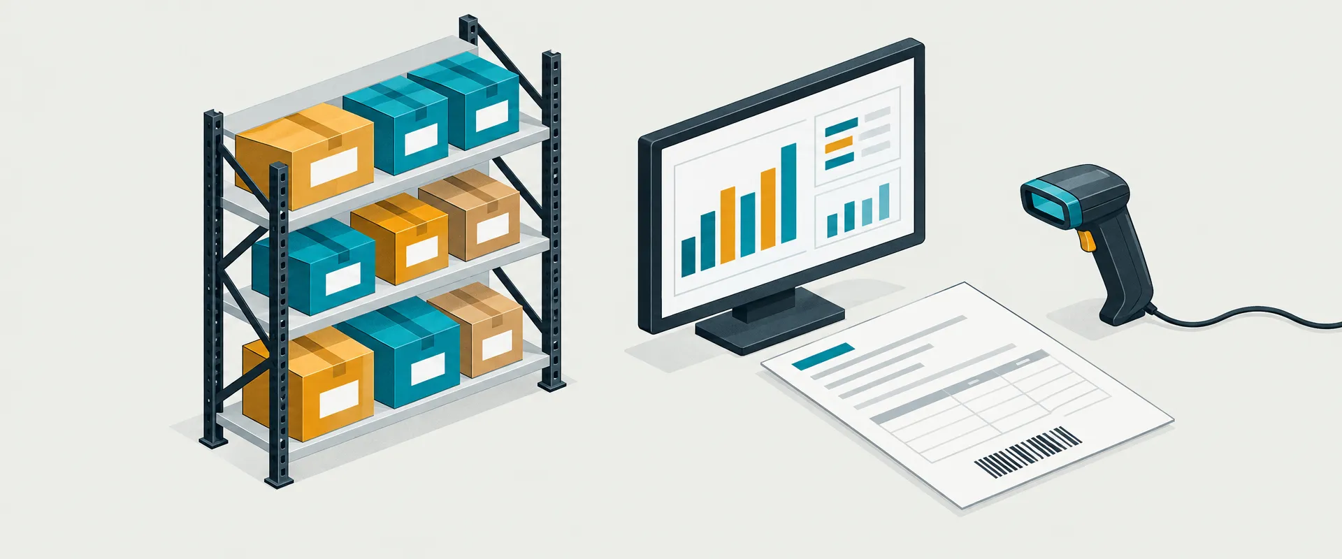 Illustration: Server-Rack mit eingeschobenen Softwaremodulen