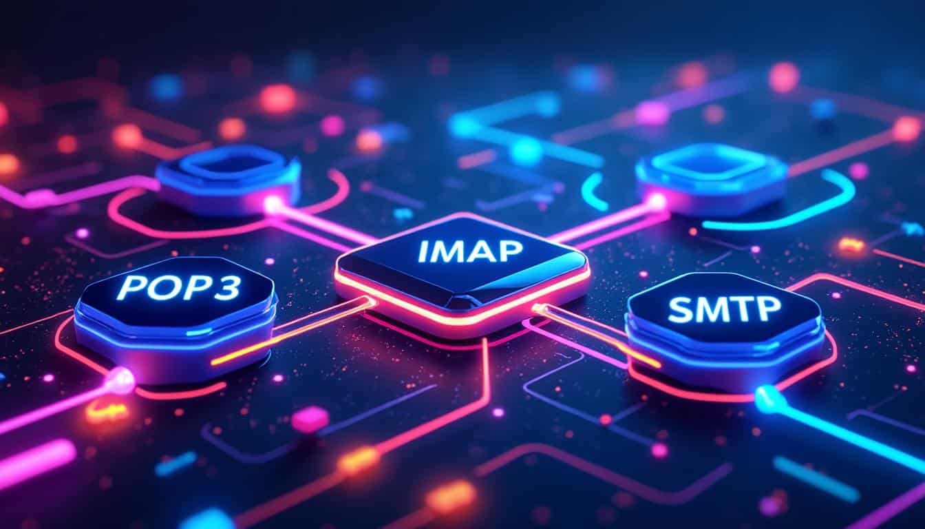 erfahren sie alles über die grundlagen der e-mail-protokolle pop3, imap und smtp, ihre funktionen und wie sie den e-mail-verkehr ermöglichen.
